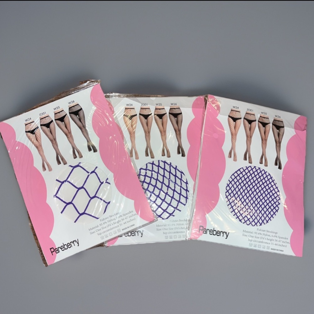 3 Pk Butt Lifter Sheer Pantyhose Sexy Purple , 3 Pairs High Waist Shaper Tights